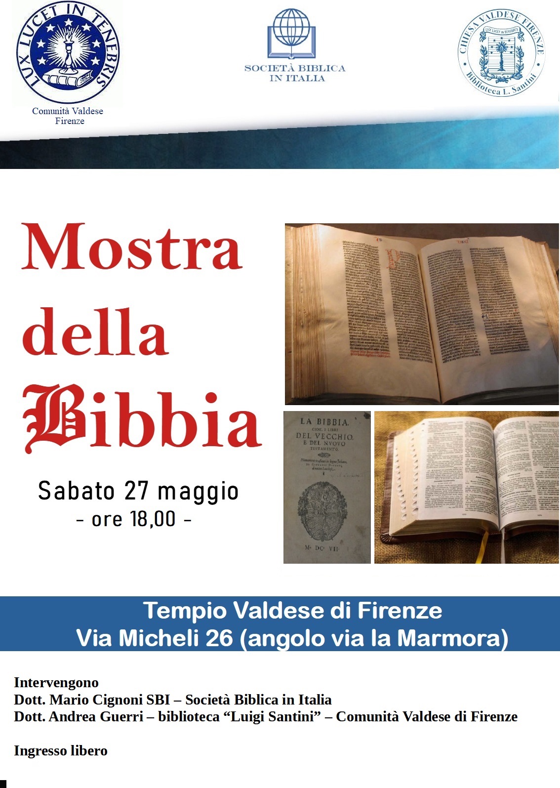 Locandina Mostra della Bibbia